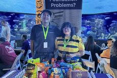 Groundworks staff at Hallowmarine at Oklahoma Aquarium