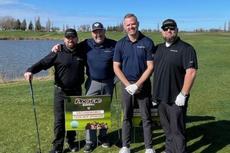 Groundworks Fairfield staff participating in a golf tournament benefiting the University of the Pacific Athletics
