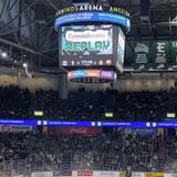 Groundworks logo displayed during an Everett Silvertips hockey game