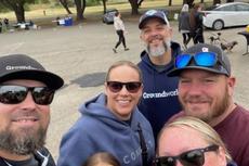 Groundworks Fairfield branch teammates at the SPCA of Solano County’s Paws for a Cause Dog Walk-a-Thon