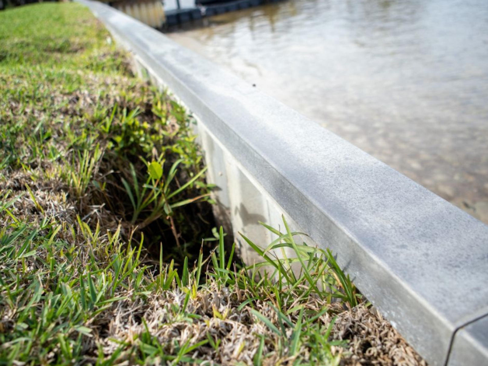 Soil Erosion Deteriorates near Seawall