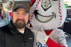 Groundworks Tulsa employee at a Tulsa Drillers game