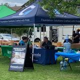 Groundworks tent set up at the 2025 New Haven Family Stroll & Festival.