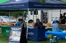 Groundworks tent set up at the 2025 New Haven Family Stroll & Festival.