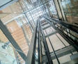 image of elevator pit with view pointed upwards