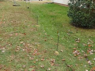 image of injection rods placed for Lake Park Community Stormwater Pipe Joint Sealing