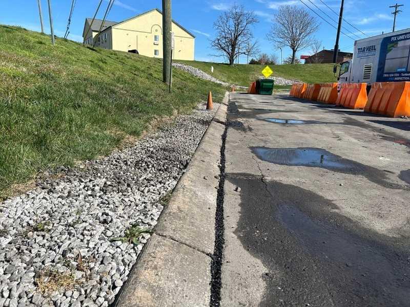 image of parking lot leveling project in Nashville