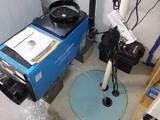 sump pump and dehumidifier installed in a basement