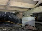failing crawl space supports and moisture issues