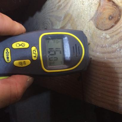 High humidity in crawlspace.