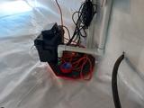 sump pump installed in a waterproofed and encapsulated basement