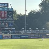 a Groundworks sign in the background at a Harrisburg Senators game