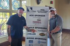 two Groundworks reps at 2025 CalGeo gold tournament event