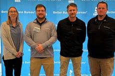 Groundworks - Minneapolis (formerly Innovative Basement Authority) teammates at the Better Business Bureau of Minnesota and North Dakota's 2025 Torch Awards for Ethics luncheon