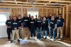 Groundworks - Fargo (formerly IBA) and Habitat for Humanity volunteers; project's interior.