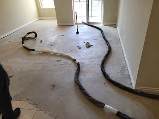 image of apartment floor during floor leveling from Groundworks