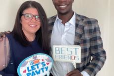 Two Groundworks team members at the Memphis & Shelby County Humane Society Paw Print Party sponsorship