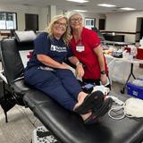 Groundworks' Pittsburgh Office Manager Susan Cobert-Walker at a company-hosted blood drive
