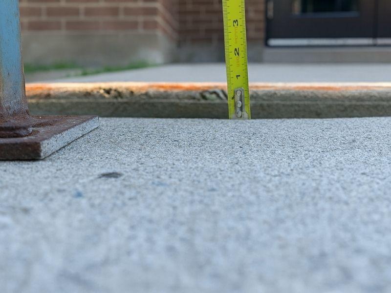 image of even concrete slabs before concrete leveling and trip hazard repair from Groundworks