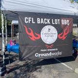 Connections for Lift Backlot BBQ sponsorship banner with the Groundworks logo