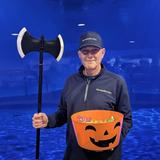 a Groundworks Tulsa teammate at the 21st annual HallowMarine Trick or Treat Trail event at the Oklahoma Aquarium