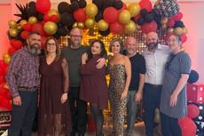 Group of Groundworks crew at Vegas Night sponsorship event for Children's Home Society of West Virginia