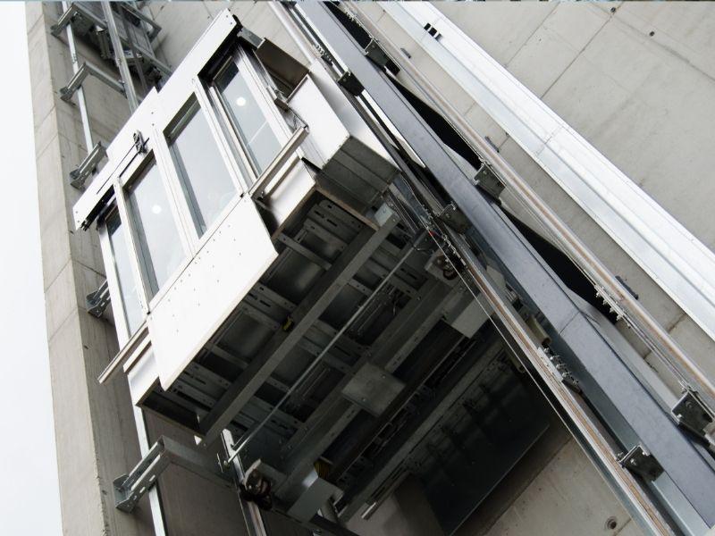 image of elevator shaft for article image Elevator Pit Sealing to Stop Standing Water