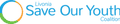 Logo with a colorful circle and text reading "Livonia Save Our Youth Coalition.