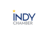 INDY Chamber logo with a yellow star above the “I” and “CHAMBER” written below in gray letters.