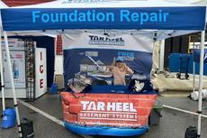 Tar Heel Basement Systems (now Groundworks Wilmington) tent at the 67th Annual Big Rock Blue Marlin Tournament