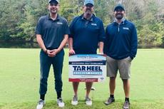 Tar Heel Basement Systems (now Groundworks Wilmington) employees participate in the 2025 Cape Fear Council Golf Invitational