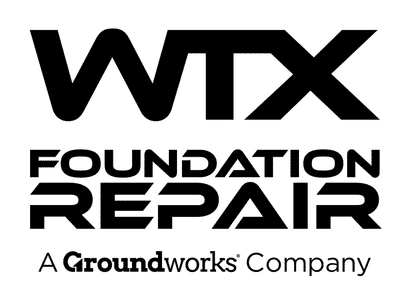 WTX Foundation Repair A Groundworks Company logo.
