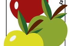 Three apples with green leaves and the text "Lincoln County Apple Festival" in black.