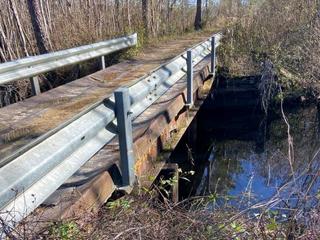 image of bridge that needed replacement and helical piles from Groundworks to support abutments