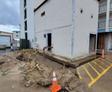 image of mechanical room that needed helical piers from Groundworks to support it