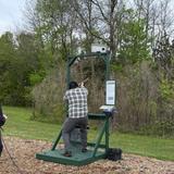 a Groundworks Pittsburgh employee participates in the Log Cabin Cares Sporting Clay Benefit