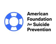 Blue lifesaver logo next to the text "American Foundation for Suicide Prevention.