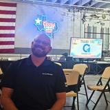 a Groundworks Amarillo employee at the Coors Cowboy Club Ranch Rodeo