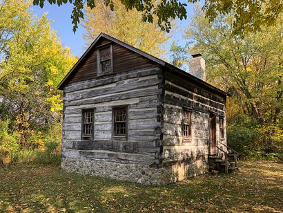 A Log Cabin at the Wood County Historical Center