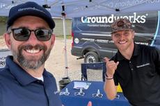 Groundworks Bozeman employees stand at a company booth at the Big Sky Country State Fair