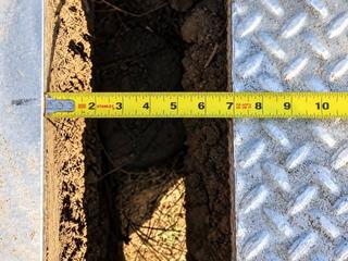 image of gap between approach slab and truck tipper foundation before repair from Groundworks