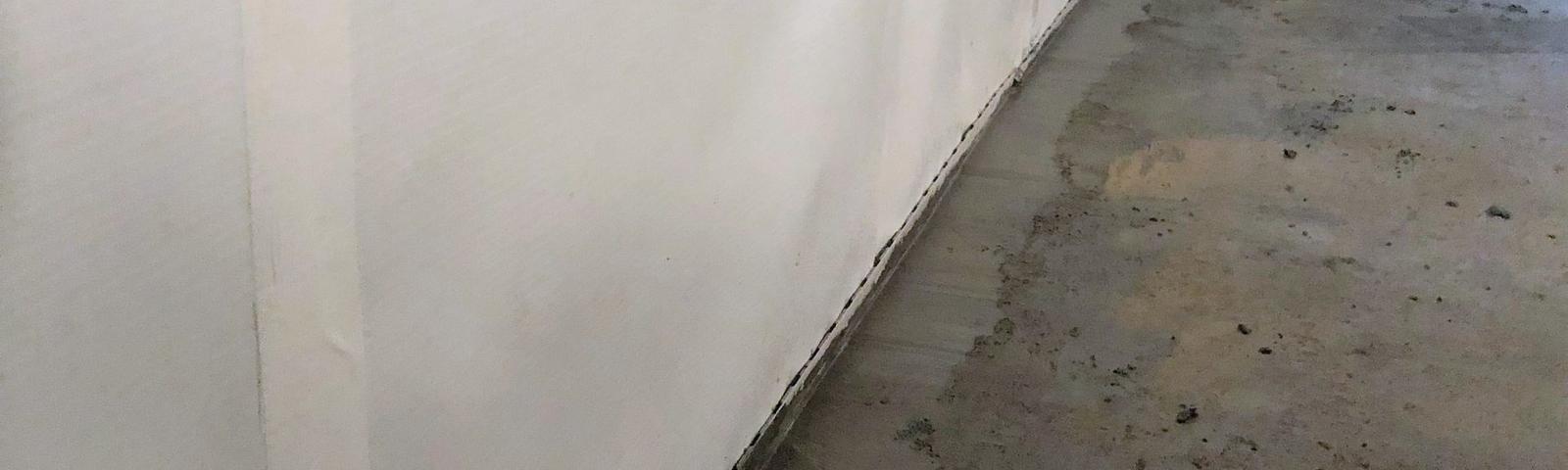 WallSeal installed in basement