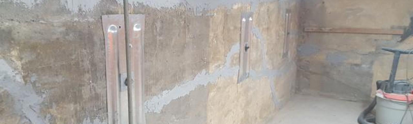 Wall anchors installed in home
