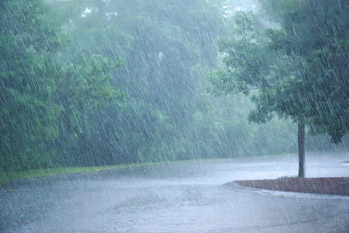 heavy rain