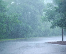 heavy rain