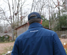 Man wearing Groundworks jacket