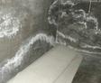 Efflorescence on basement walls.
