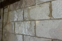 efflorescence on basement wall