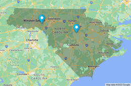 Tar Heel Basement Systems Service Areas