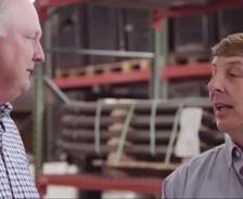Two men talking